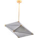 Canada 9 Light 15 inch Gold Chandelier Ceiling Light