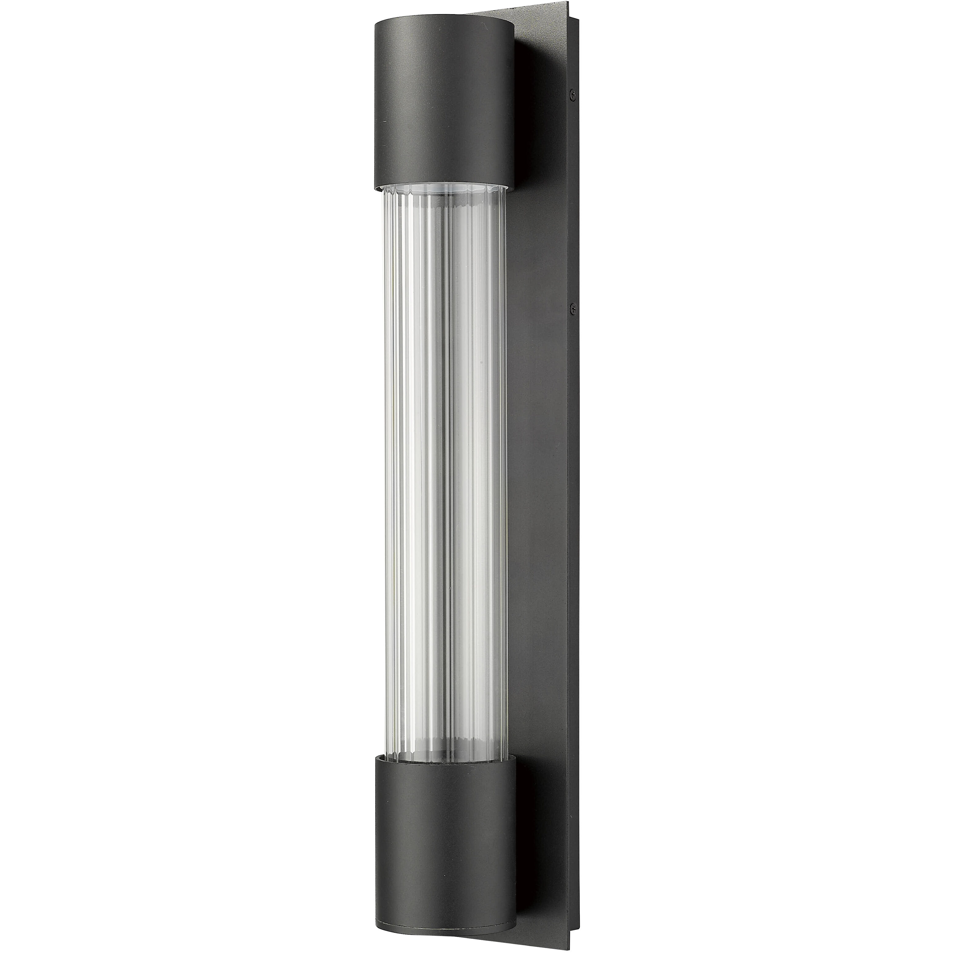 Striate Outdoor Wall Light in Black