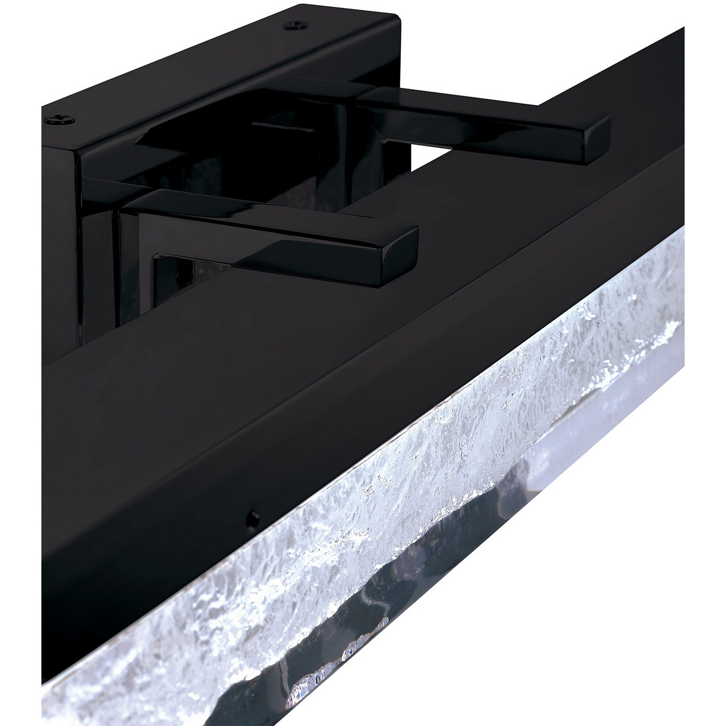 Ice Age 1 Light 24 inch Black Vanity Light Wall Light