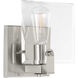 Glayse 1 Light 7 inch Brushed Nickel Bath Vanity Wall Light, Design Series