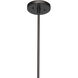 Metro 6 Light 40 inch Faux White Alabaster and Oil Rubbed Bronze Chandelier Ceiling Light, Antique Brass Accents