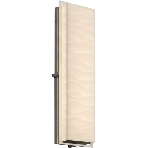 Porcelina Avalon Wall Sconce Wall Light in Brushed Nickel
