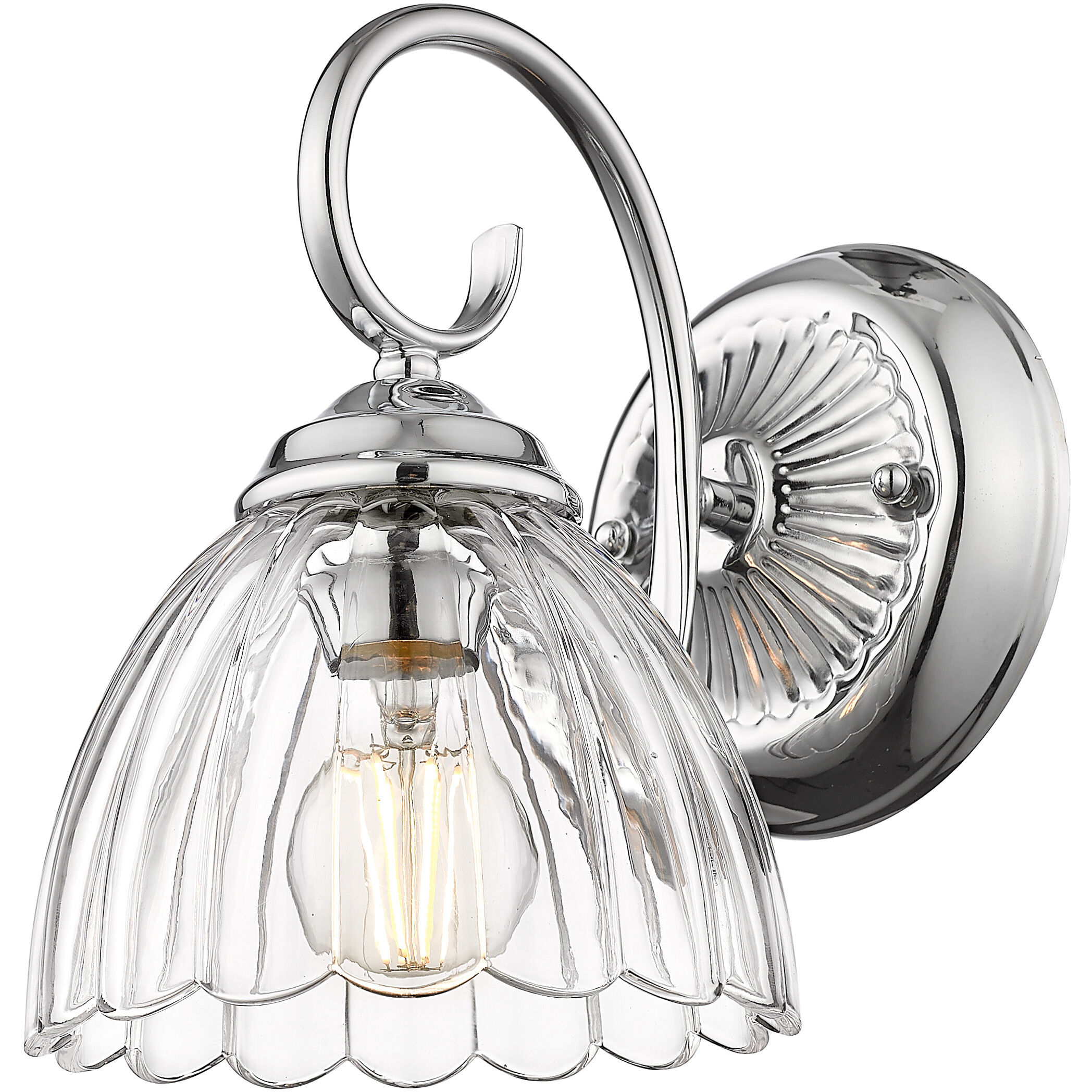 Audra 1 Light 6.88 inch Chrome Wall Sconce Wall Light