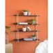 Two Tiers 36.2 X 20.5 X 9.8 inch Black Shelf