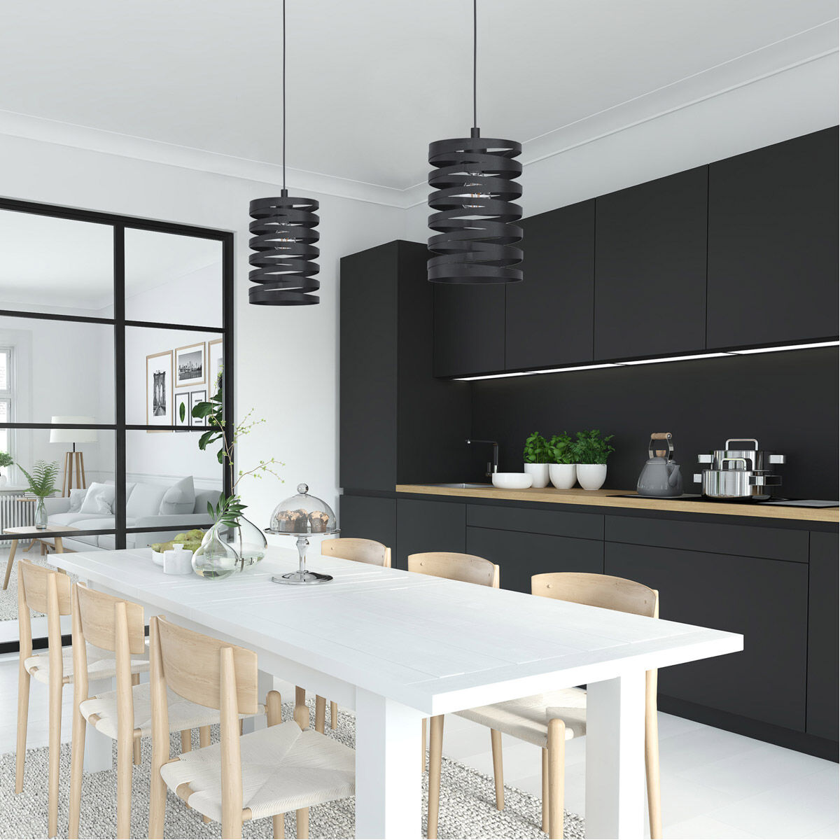 Cremella 1 Light 7.1 inch Black Mini Pendant Ceiling Light