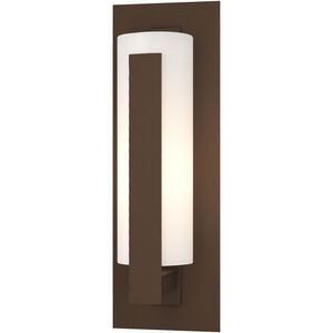 Forged Vertical Bars 1 Light 15 inch Coastal Bronze Outdoor Sconce, Small