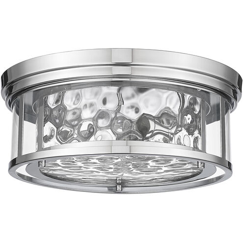 Clarion 3 Light 16 inch Polished Nickel Flush Mount Ceiling Light