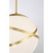 Batignolles 3 Light 24.75 inch Spring Gold Leaf Pan Pendant Ceiling Light