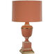 Annika 24 inch 60 watt Tangerine Accent Lamp Portable Light in Tangerine With Matte Gold