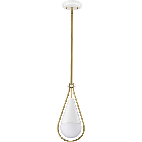 Admiral 1 Light 6.5 inch Matte White Pendant Ceiling Light