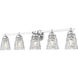 Andree 5 Light 40 inch Chrome Bathroom Vanity Wall Light