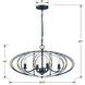 Zucca 4 Light 24.5 inch English Bronze and Antique Gold Chandelier Ceiling Light