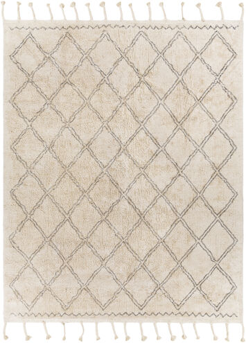 Khemisset 120 X 96 inch Light Grey Rug in 8 x 10, Rectangle