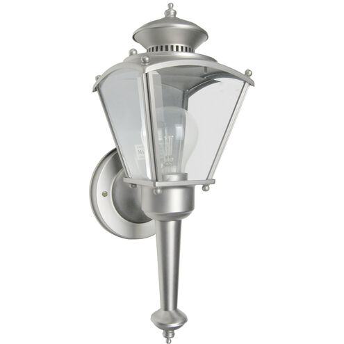 Beveled Glass 1 Light 16 inch Pewter Outdoor Wall Lantern