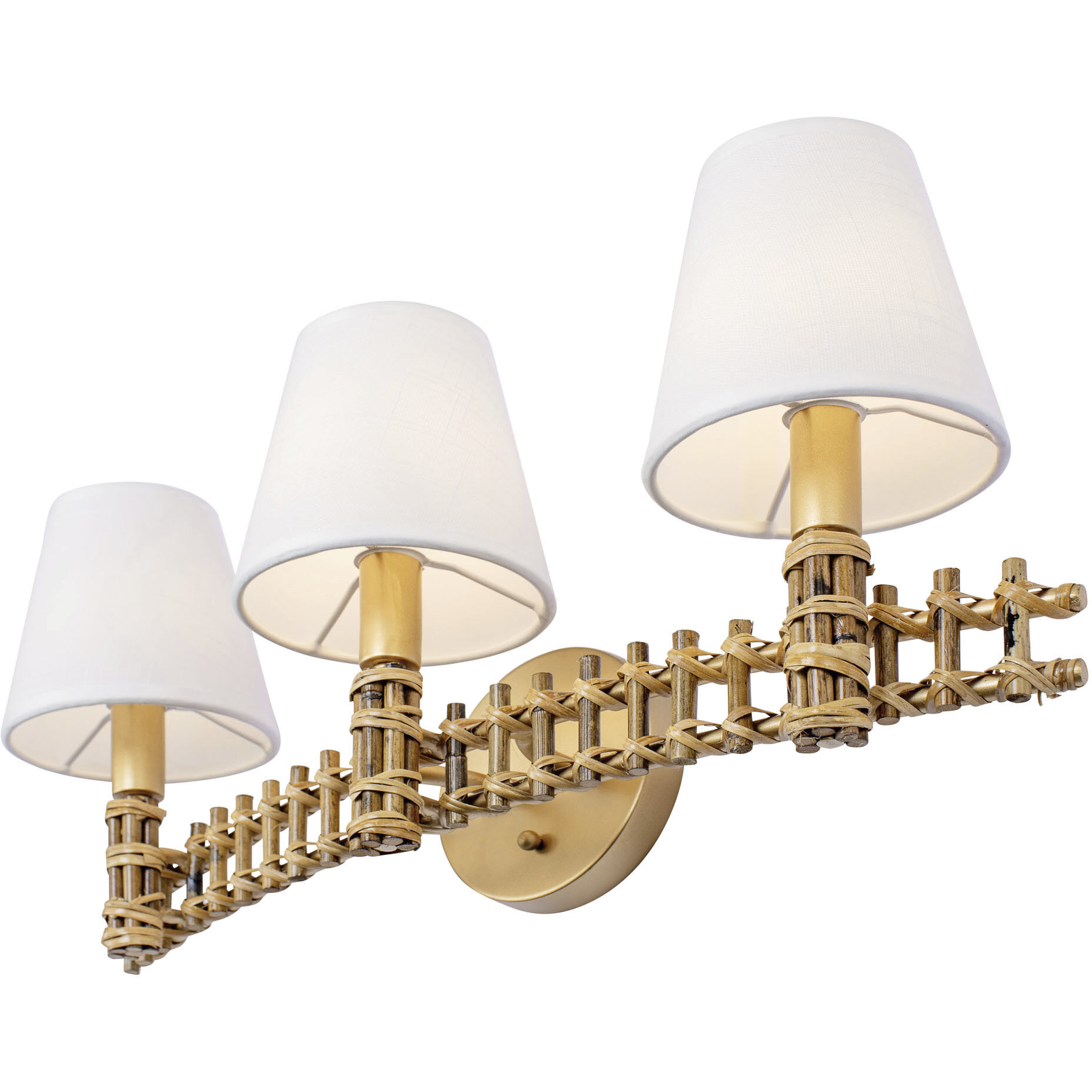 Nevis LED 22 inch French Gold Bath Vanity Wall Light