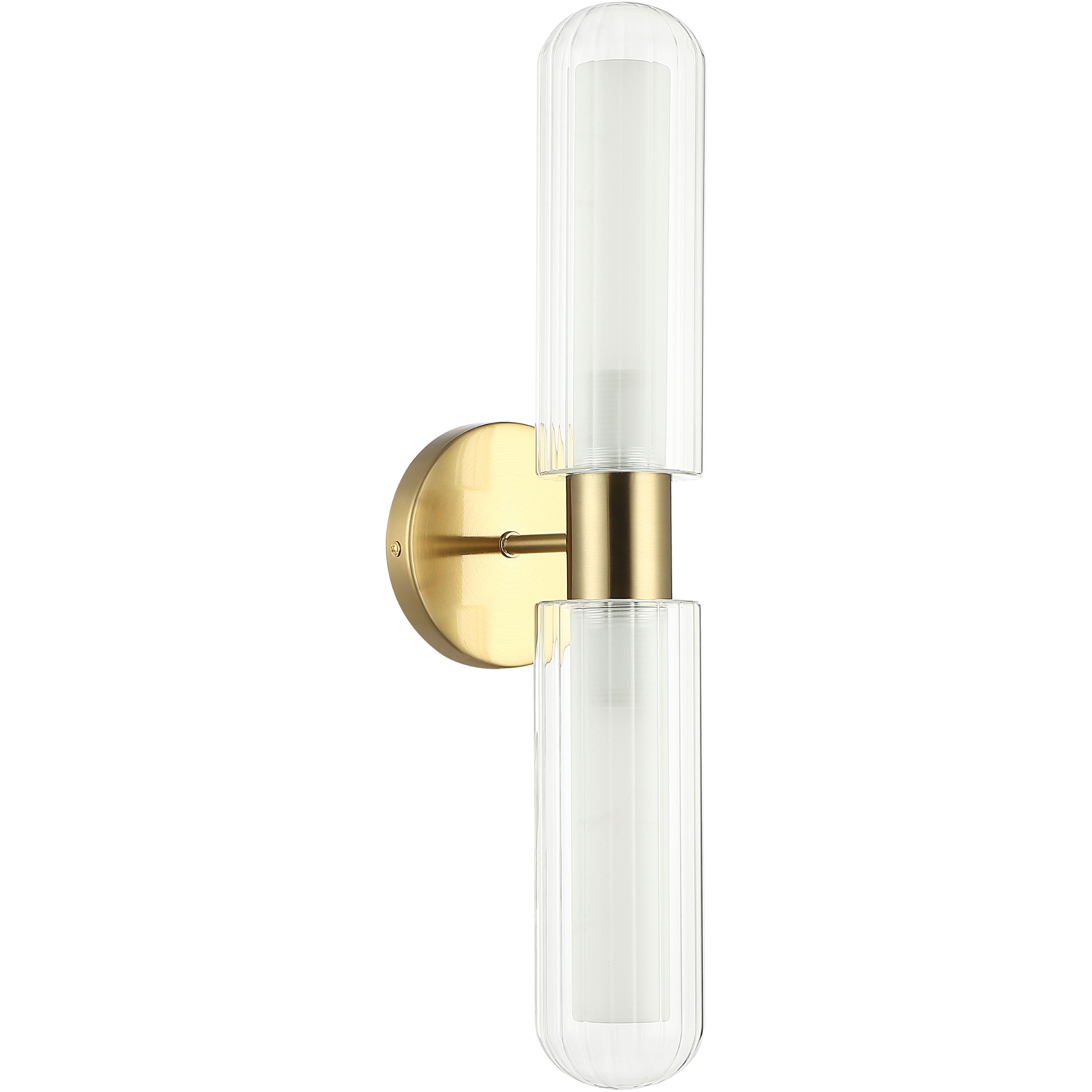 Balbina Wall Sconce Wall Light in Aged Brass