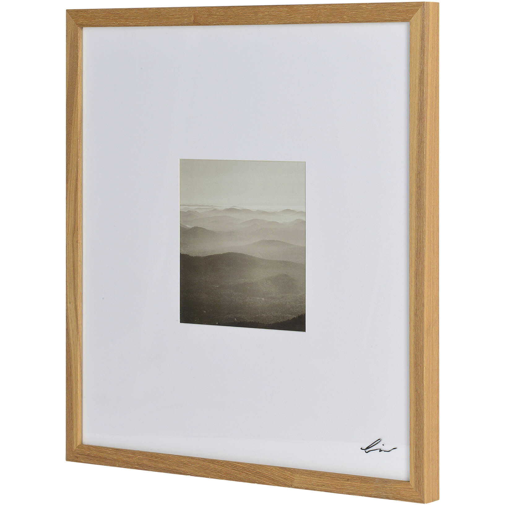 Torreys Matte White and White Oak Wall Art, Set of 4