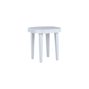 Shayla Copas White Lacquer Side Table