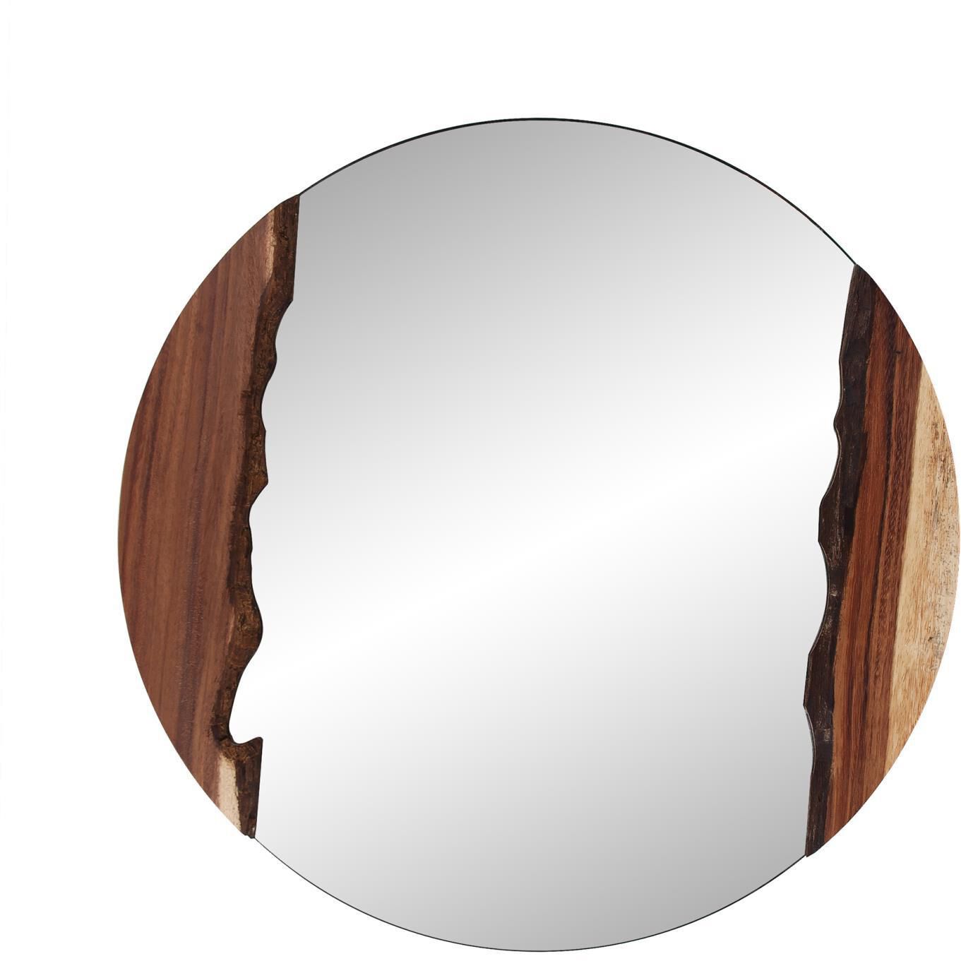 Laguna 37 X 37 inch Natural Wood Mirror