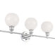 Collier 3 Light 28 inch Chrome Wall sconce Wall Light
