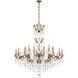 La Scala 24 Light 46 inch Etruscan Gold Chandelier Ceiling Light in Heritage, Etruscan Gold Cast
