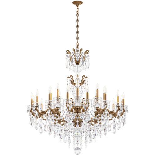 La Scala 24 Light 46 inch Etruscan Gold Chandelier Ceiling Light in Heritage, Etruscan Gold Cast