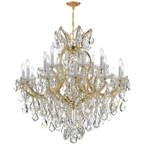 Maria Theresa 19 Light 35 inch Gold Chandelier Ceiling Light