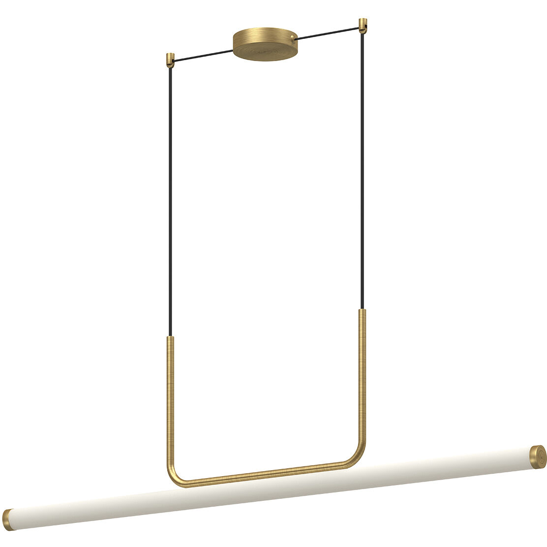 Vesper LED 48.25 inch Brushed Gold Linear Pendant Ceiling Light