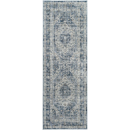 Montreal 86.61 X 30.71 inch Taupe/Dusty Sage/Teal/Gray/Cream Machine Woven Rug in 2.5 x 8, Runner