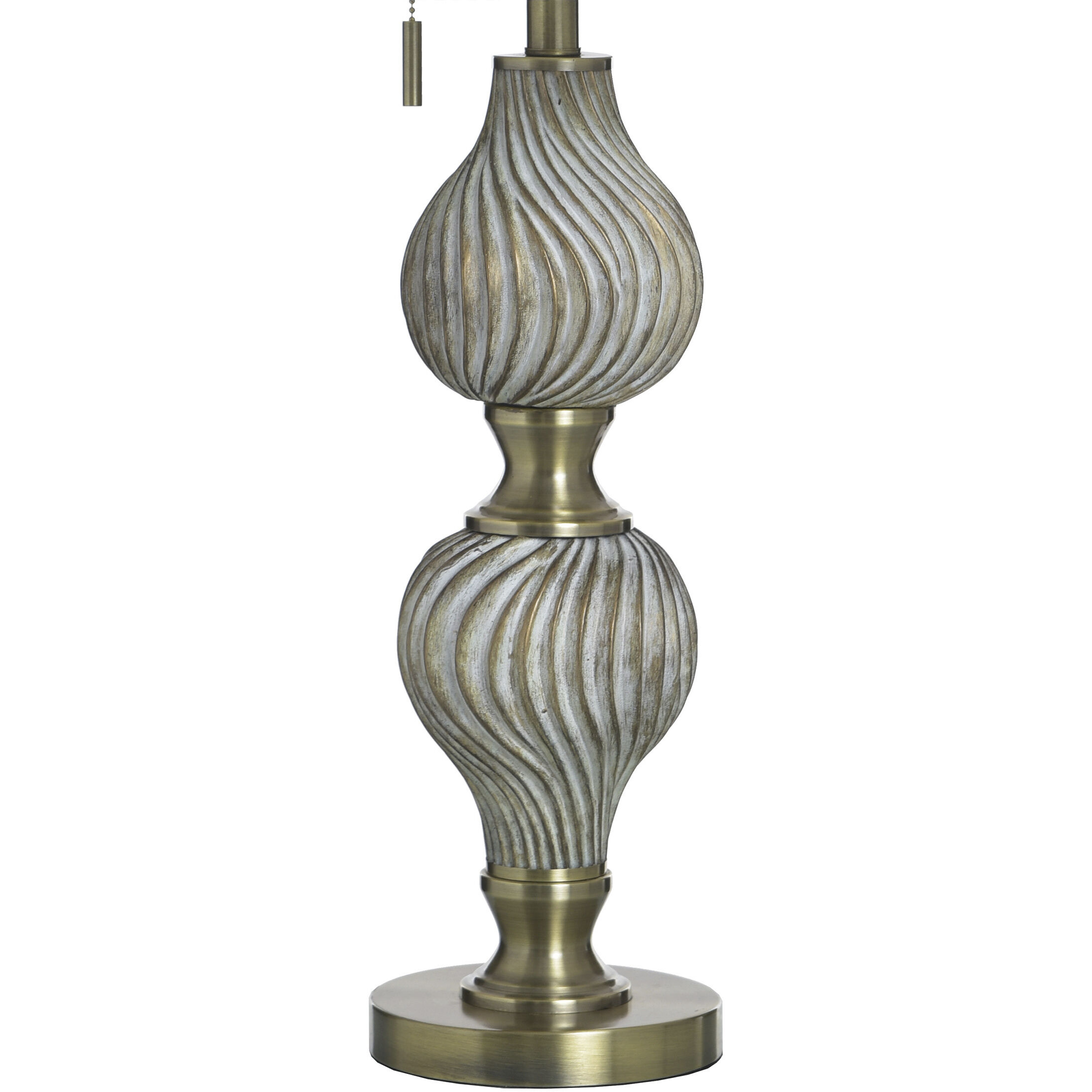 Rowan 33 inch 100 watt Ash and White Table Lamp Portable Light