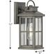 Williamston 1 Light 12 inch Antique Pewter Outdoor Wall Lantern, Small