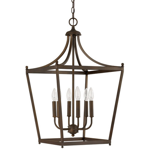 Peckham 6 Light 17 inch Burnished Bronze Foyer Ceiling Light