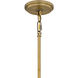 Brecken 2 Light 14.75 inch Aged Brass Pendant Ceiling Light