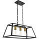 Resolute 3 Light 25 inch Brass and Black Pendant Ceiling Light