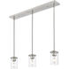 Thayer 3 Light 4.75 inch Brushed Nickel Pendant Ceiling Light