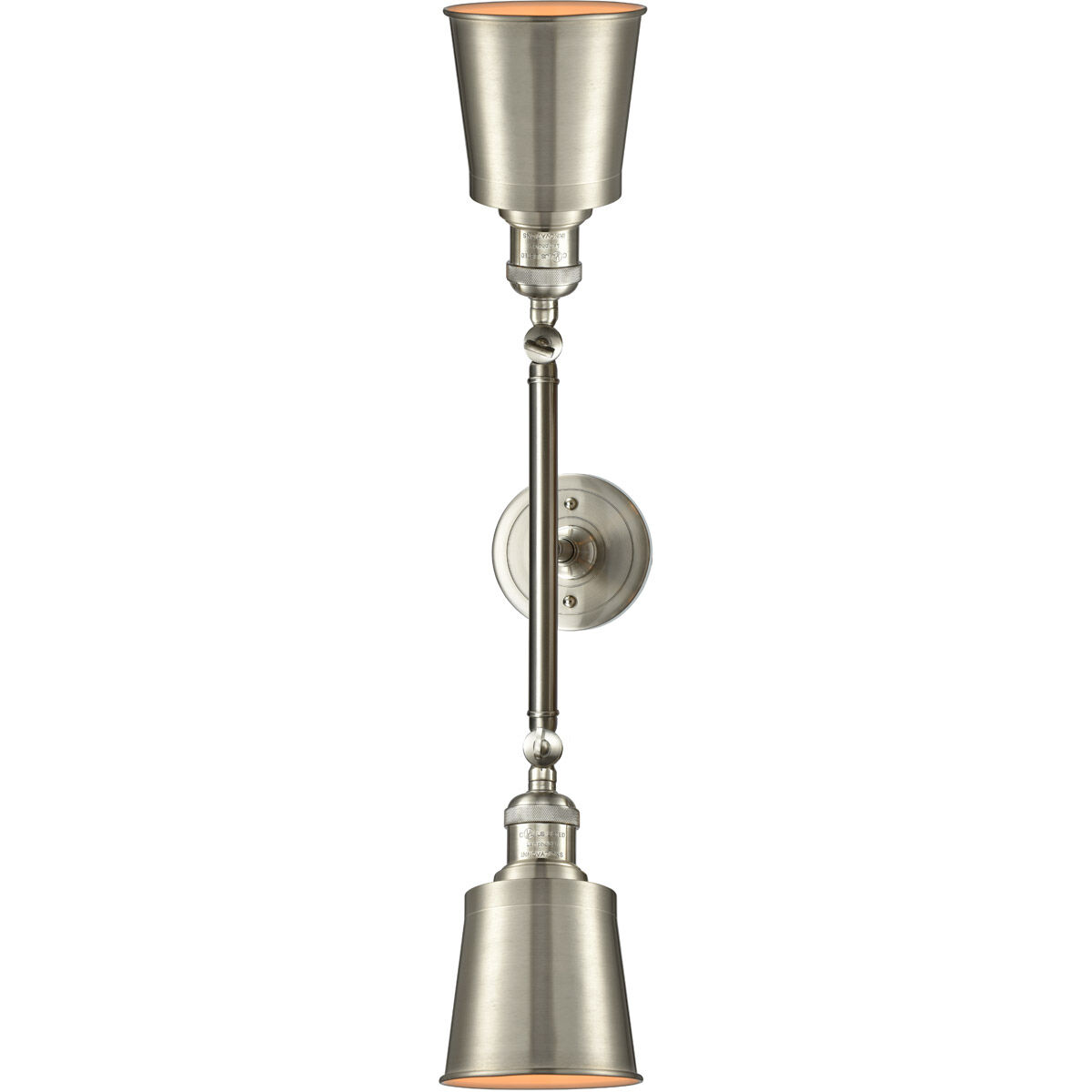 Franklin Restoration Addison 2 Light 16 inch Brushed Satin Nickel Bath Vanity Light Wall Light, Franklin Restoration