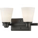 Kayla 2 Light 13.75 inch Bronze Vanity Wall Light