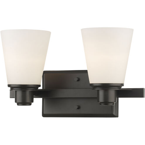 Kayla 2 Light 13.75 inch Bronze Vanity Wall Light