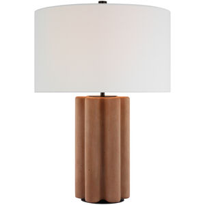 Kelly Wearstler Vellig 28 inch 15.00 watt Terracotta Stained Concrete Table Lamp Portable Light, Medium