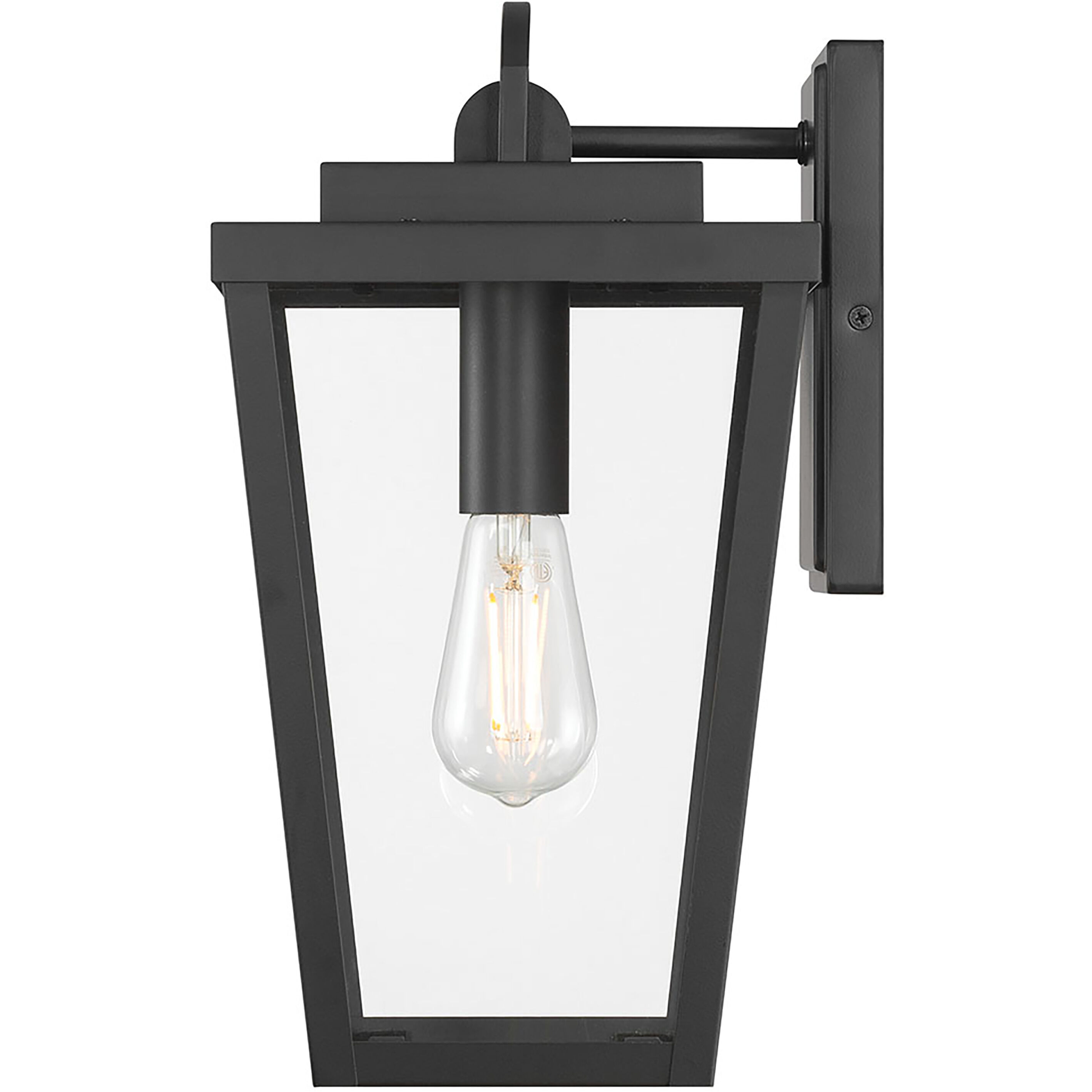 Brenwick 1 Light 14.5 inch Powder Coated Black Outdoor Wall Sconce