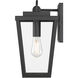 Brenwick 1 Light 14.5 inch Powder Coated Black Outdoor Wall Sconce