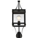 Raeburn 1 Light 23.5 inch Matte Black with Burnished Brass Outdoor Post Lantern