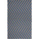 Frontier 132 X 96 inch Navy, Charcoal Rug