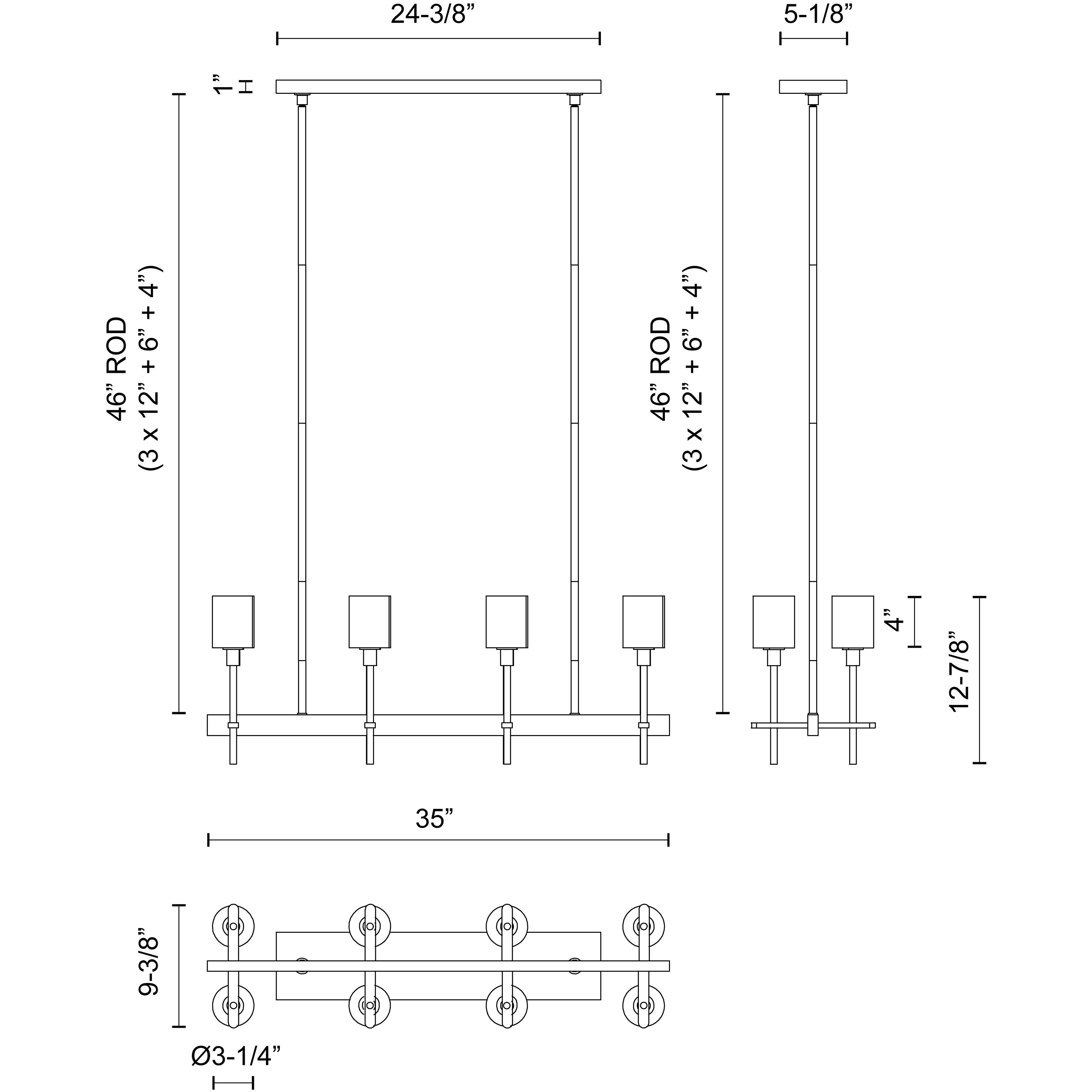 Salita 8 Light 9.38 inch Vintage Brass Pendant Ceiling Light in Clear Crystal