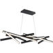 Parallax Linear Pendant Ceiling Light in Black, dweLED