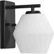 Copeland 1 Light 7 inch Matte Black Bath Light Wall Light