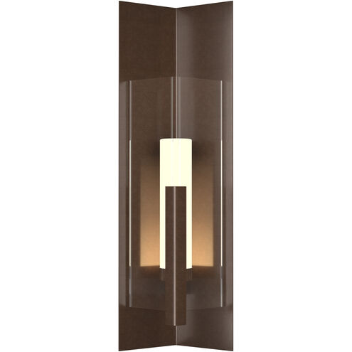 Summit 1 Light 34 inch Coastal Bronze Outdoor Sconce in Clear, Large