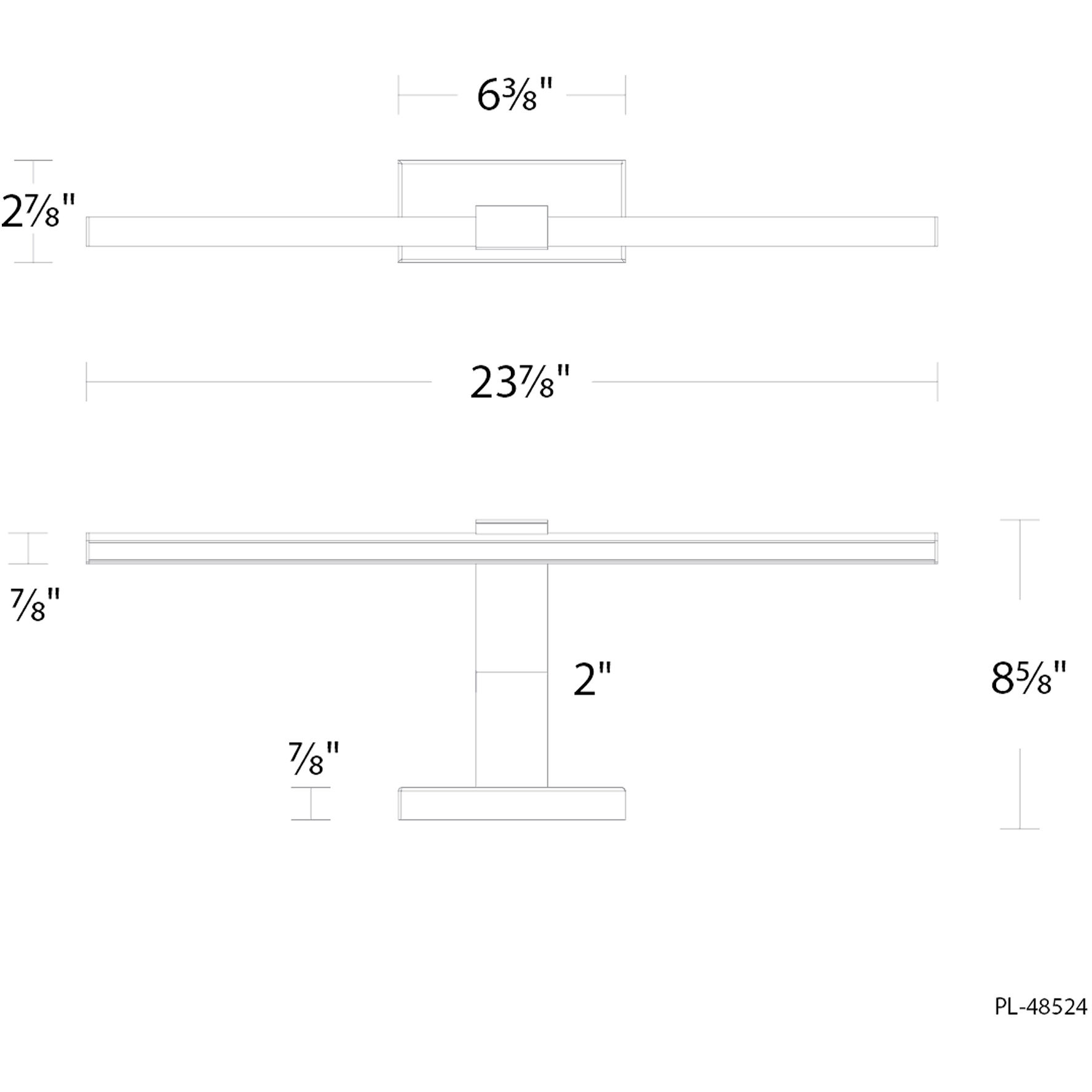 Inlet Indoor Wall Lighting in 4000K, Black