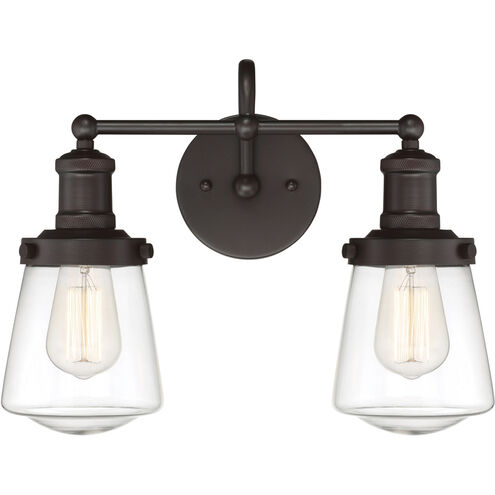 Taylor 2 Light 15 inch Satin Bronze Bath Light Wall Light