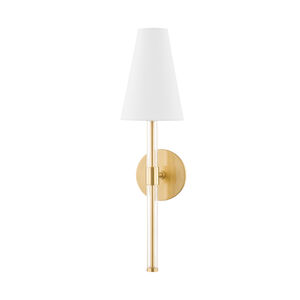 Janelle 1 Light 6 inch Aged Brass Wall Sconce Wall Light